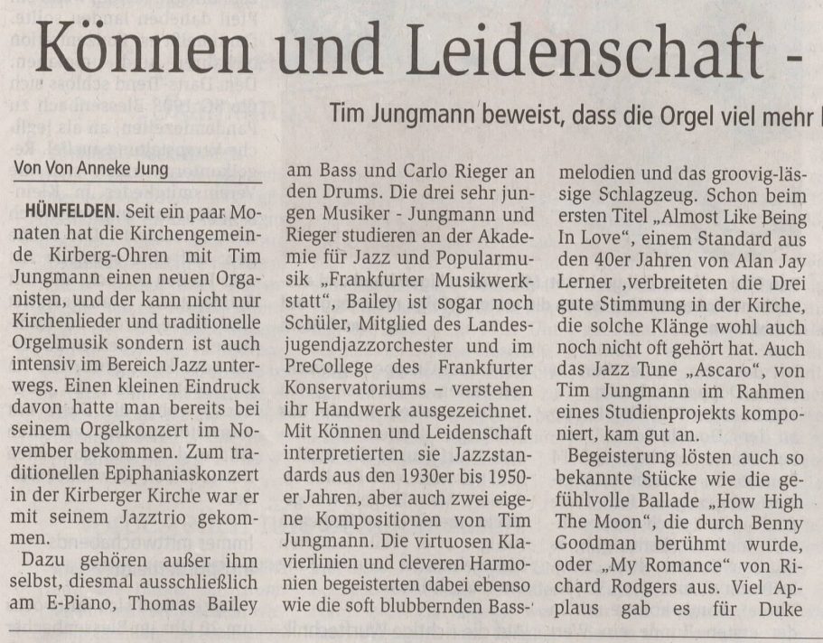 Können und Leidenschaft- der Organist und seine Freude